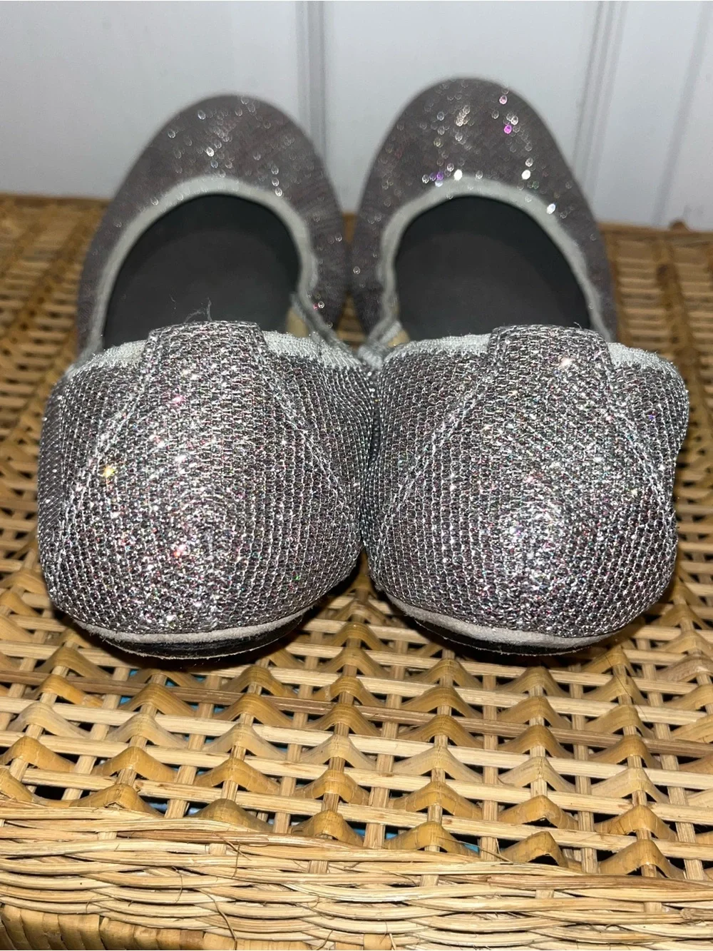 STUART WEITZMAN Glitter ballet flats